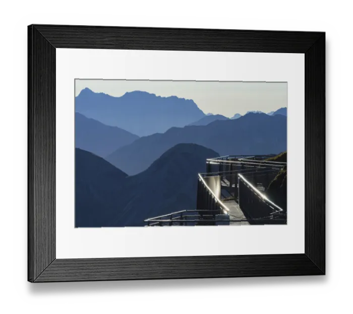 Framed Print : Sunrise, Nordwandsteig on the Nebelhorn Framed Print : Sunrise, Nordwandsteig on the Nebelhorn