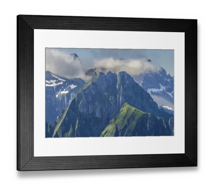 Framed Print : Mountain panorama from the Nebelhorn