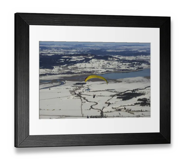 Framed Print : Panorama of the Tegelberg massif