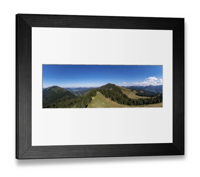 Framed Print : Drone image, Spielbergalm with Spielberg and Wieserhoerndl