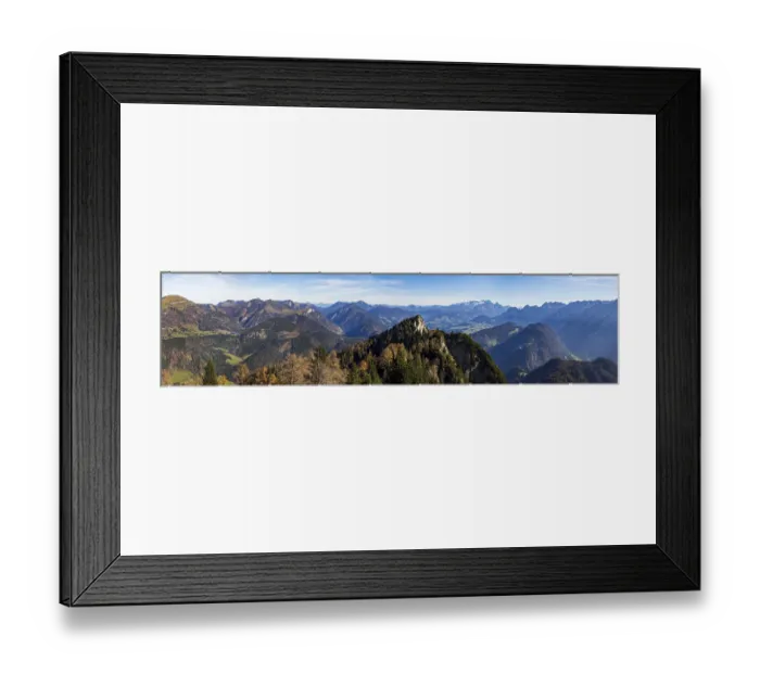 Framed Print : View from Schwarzer Berg to Gschirrwand and Lammertal Framed Print : View from Schwarzer Berg to Gschirrwand and Lammertal