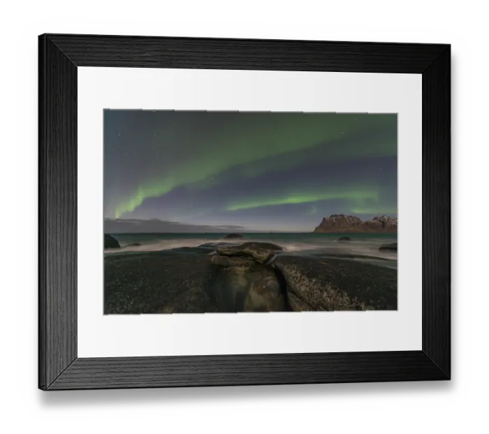 Framed Print : Northern Lights or Aurora Borealis