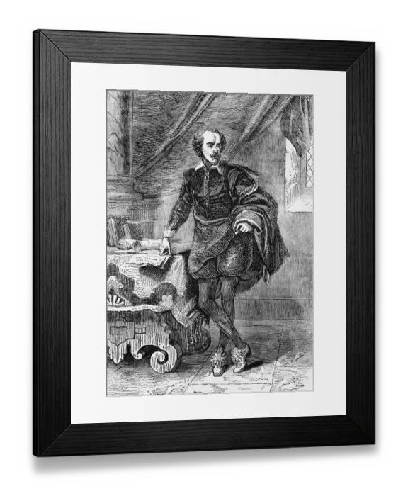 Framed Print : William Shakespeare (1564 to 1616)