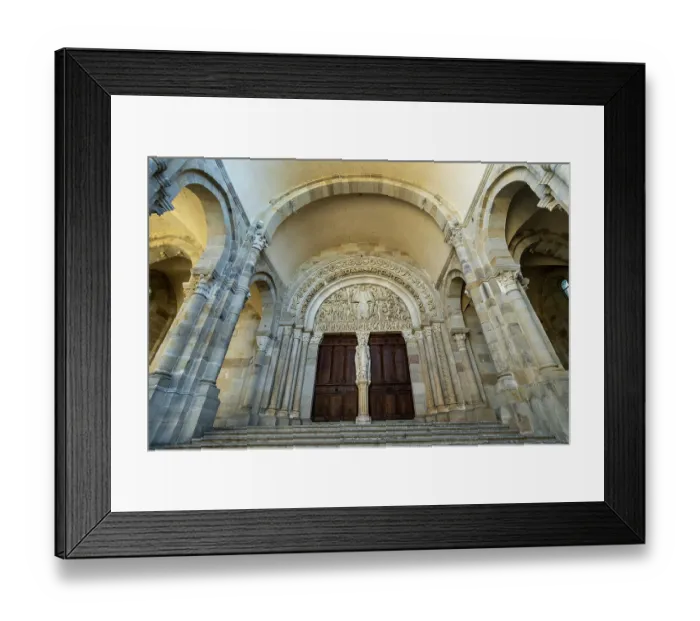 Framed Print : Autun, Tympanum of cathedral Saint Lazare Framed Print : Autun, Tympanum of cathedral Saint Lazare