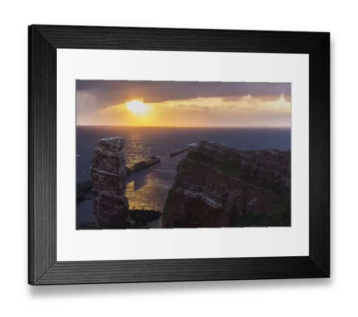 Framed Print : Evening shot, Lange Anna Felsen