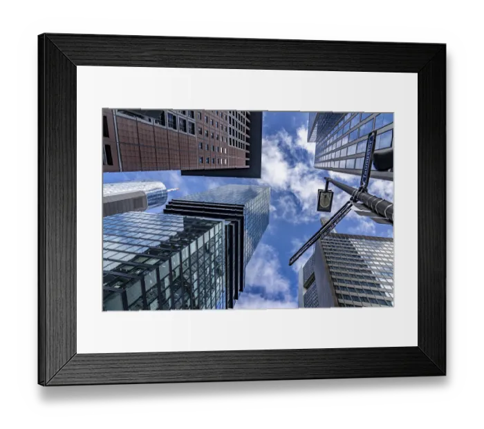 Framed Print : High-rise buildings, office building