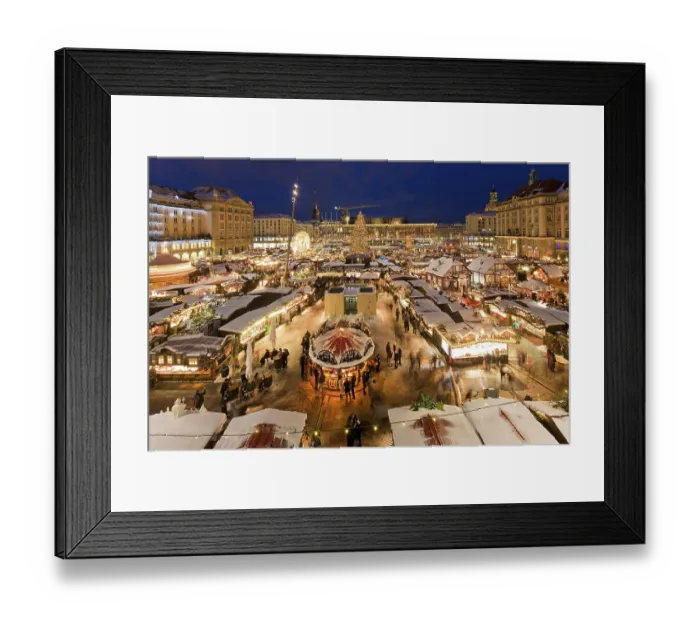 Framed Print : The Striezelmarkt, which has been held since 1434