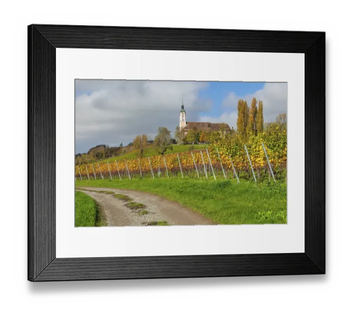 Framed Print : Birnau pilgrimage church and monastery