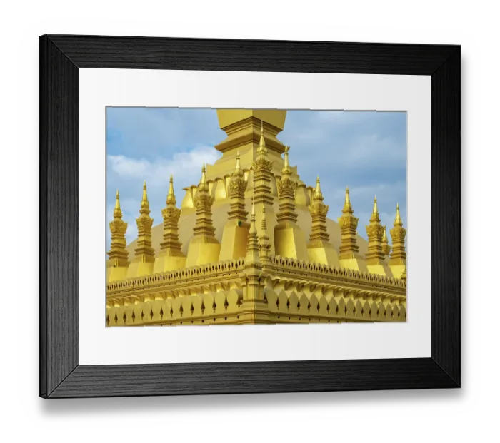Framed Print : Architectural detail, Pha That Luang