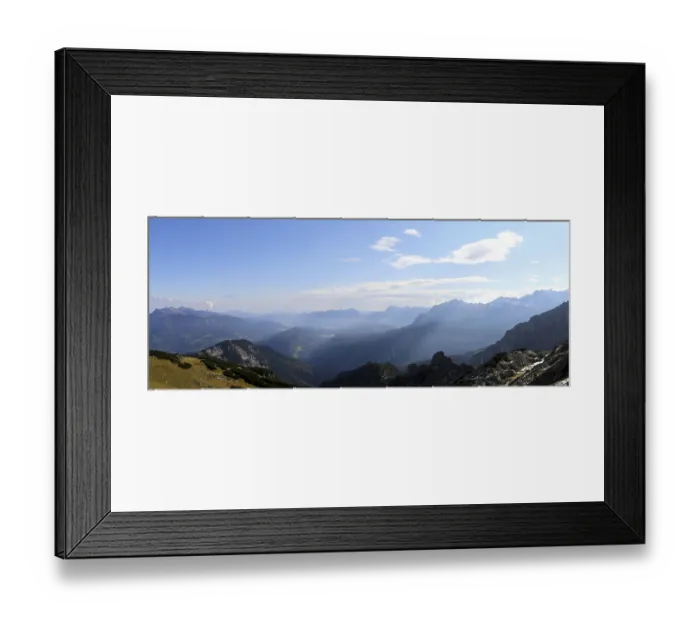 Framed Print : Alpine panorama of the Northern Alps