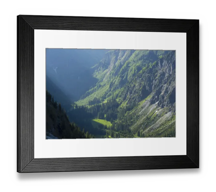 Framed Print : Oytal, a high valley near Oberstdorf