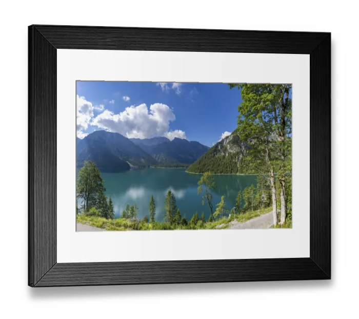 Framed Print : Plansee and Ammergau Alps, Tyrol, Austria, Europe