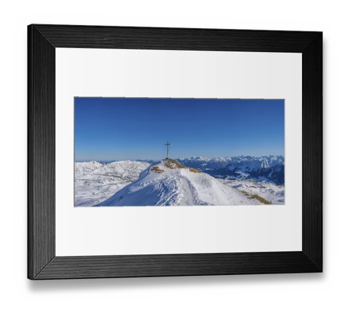 Framed Print : Hahnenkoepfle, 2085m, Gottesacker plateau