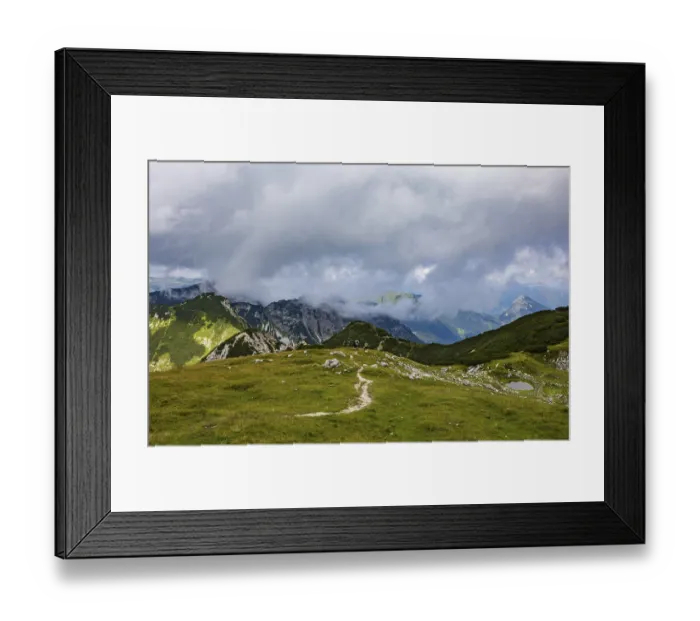 Framed Print : Hiking trail to the Gamsfeld, Russbach Framed Print : Hiking trail to the Gamsfeld, Russbach
