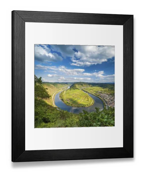 Framed Print : View of the Moselle bend at Bremmer Calmont Framed Print : View of the Moselle bend at Bremmer Calmont