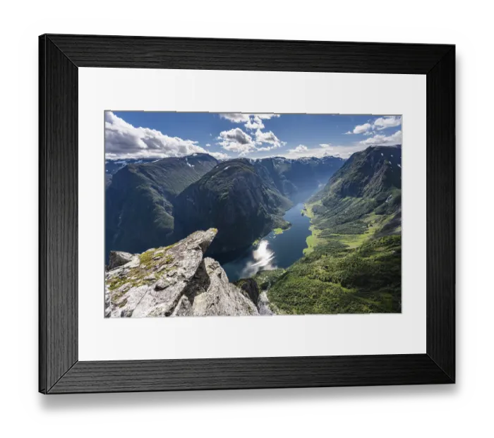 Framed Print : View from the top of Breiskrednosi Framed Print : View from the top of Breiskrednosi