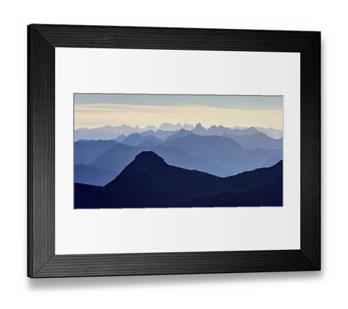 Framed Print : View of the Alps from Chaeserrugg Framed Print : View of the Alps from Chaeserrugg