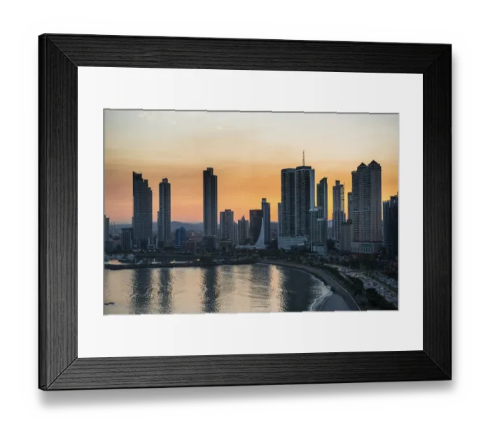 Framed Print : The skyline after sunset, Panama city Framed Print : The skyline after sunset, Panama city