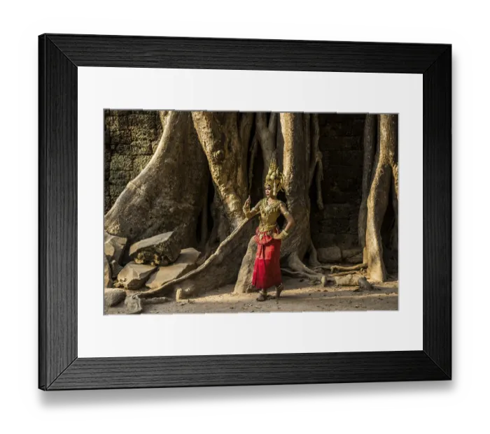 Framed Print : Young woman dressed as a temple dancer