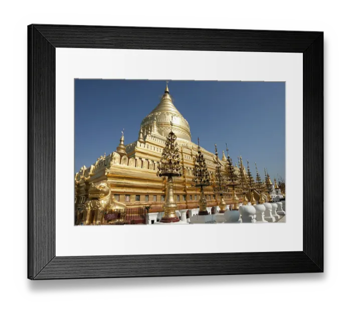 Framed Print : Golden stupa of Shwezigon Pagoda Framed Print : Golden stupa of Shwezigon Pagoda