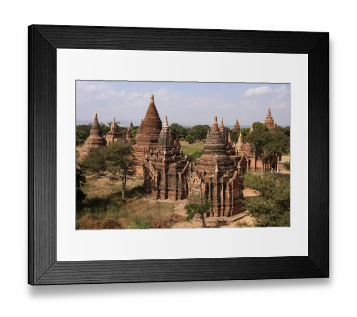 Framed Print : Old pagodas, brick pagodas, pagodas field