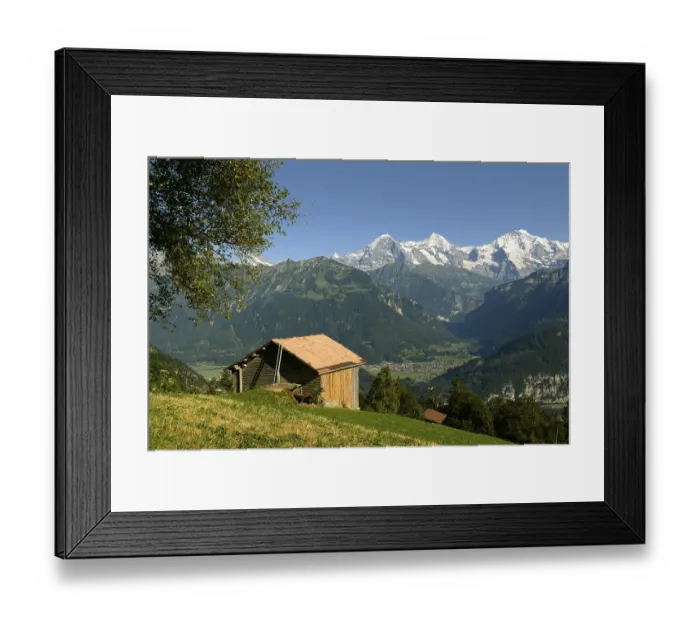 Framed Print : Eiger, Moench, Jungfrau, August 2013 Framed Print : Eiger, Moench, Jungfrau, August 2013