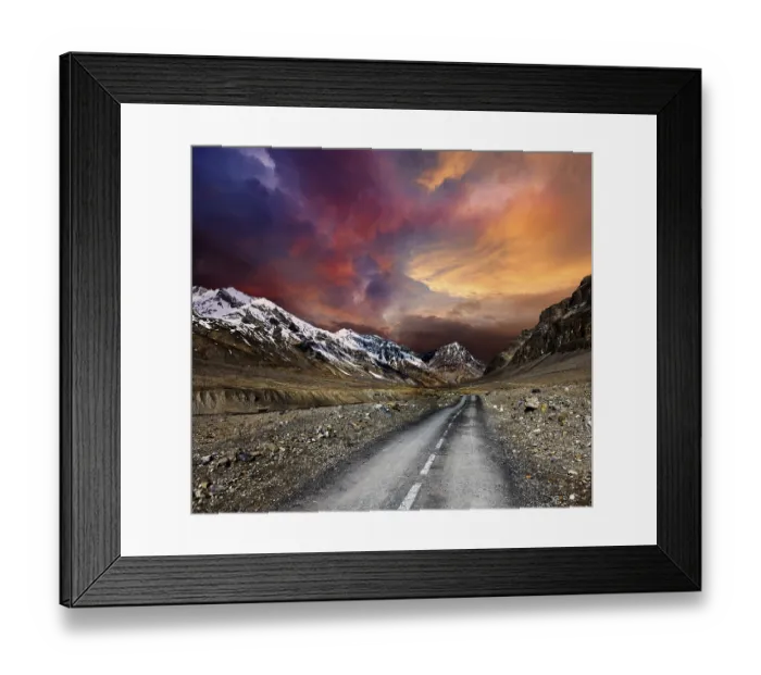 Framed Print : Road in mountains