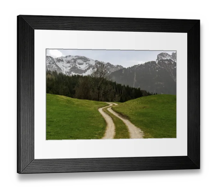 Framed Print : Path through meadows, near Pfronten Framed Print : Path through meadows, near Pfronten
