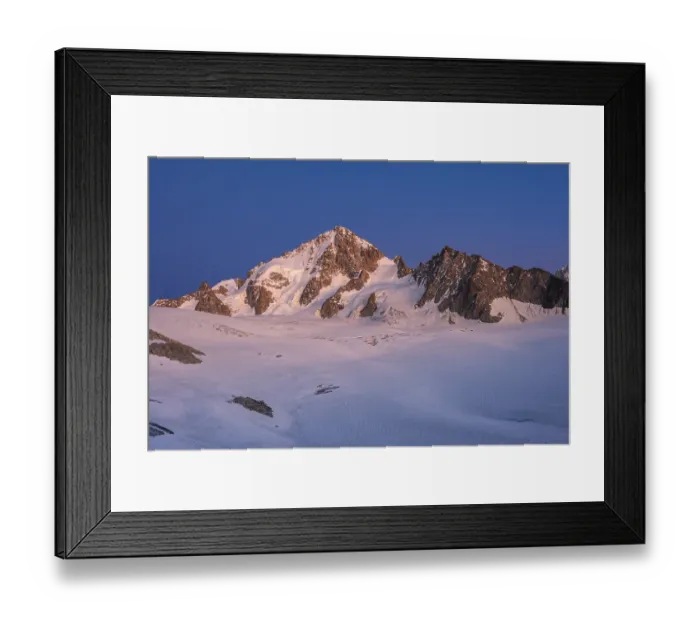 Framed Print : High alpine mountain landscape at sunset Framed Print : High alpine mountain landscape at sunset