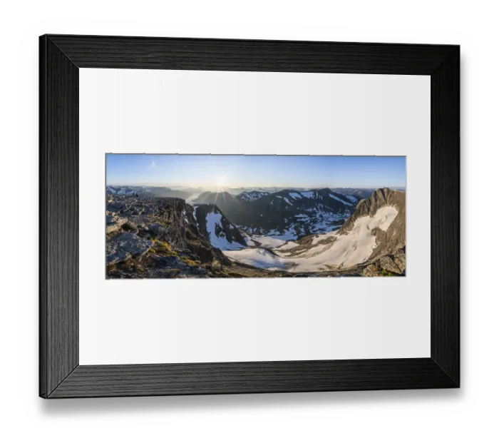 Framed Print : Jostedalsbreen National Park, top of Skala mountain on Innvikfjorden fjord Framed Print : Jostedalsbreen National Park, top of Skala mountain on Innvikfjorden fjord