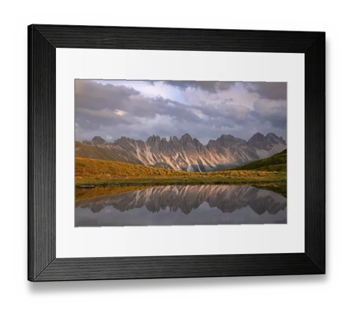 Framed Print : Salfeinssee, behind it the Kalkkoegel Framed Print : Salfeinssee, behind it the Kalkkoegel