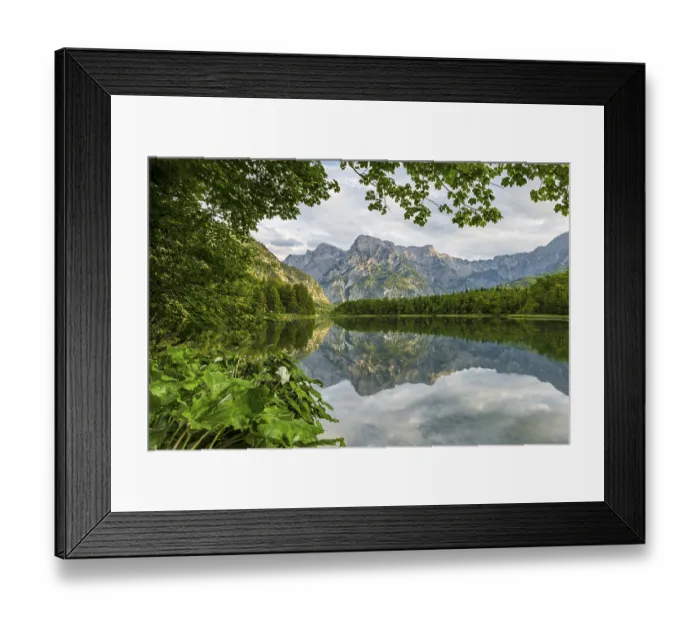 Framed Print : Almsee with reflection, Totes Gebirge Framed Print : Almsee with reflection, Totes Gebirge