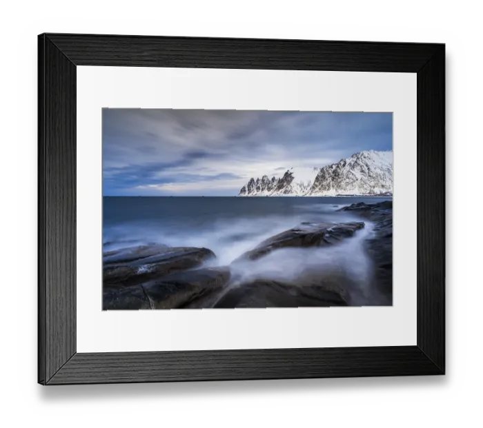Framed Print : Rocky coast of Tungeneset, Devil's Teeth