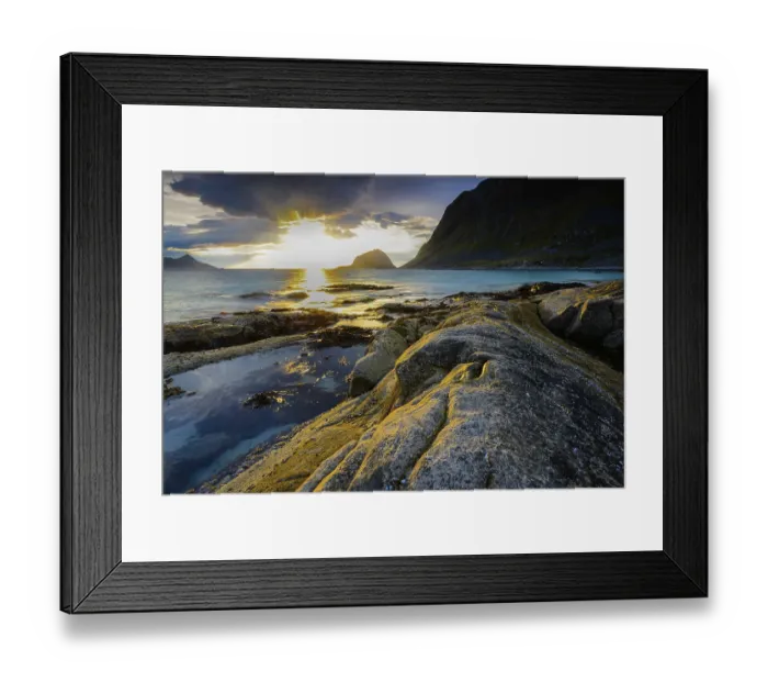 Framed Print : Haukland beach, Vestvagoy, Lofoten, Norway, Europe Framed Print : Haukland beach, Vestvagoy, Lofoten, Norway, Europe
