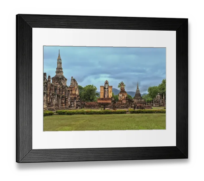 Framed Print : The ruins of Wat Phra Si Rattana Mahathat temple complex Framed Print : The ruins of Wat Phra Si Rattana Mahathat temple complex