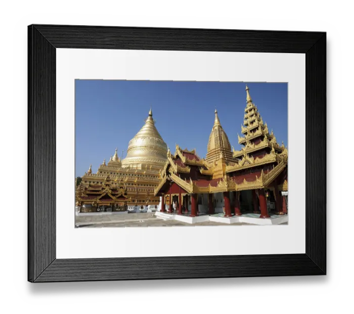 Framed Print : Shwezigon Pagoda, Mandalay Division Framed Print : Shwezigon Pagoda, Mandalay Division