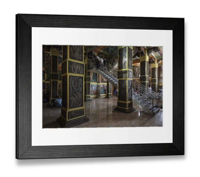 Framed Print : Buddhist paintings and murals, Kande Viharaya temple