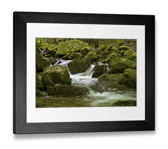 Framed Print : Rapids in a rushing creek, Herisson Framed Print : Rapids in a rushing creek, Herisson