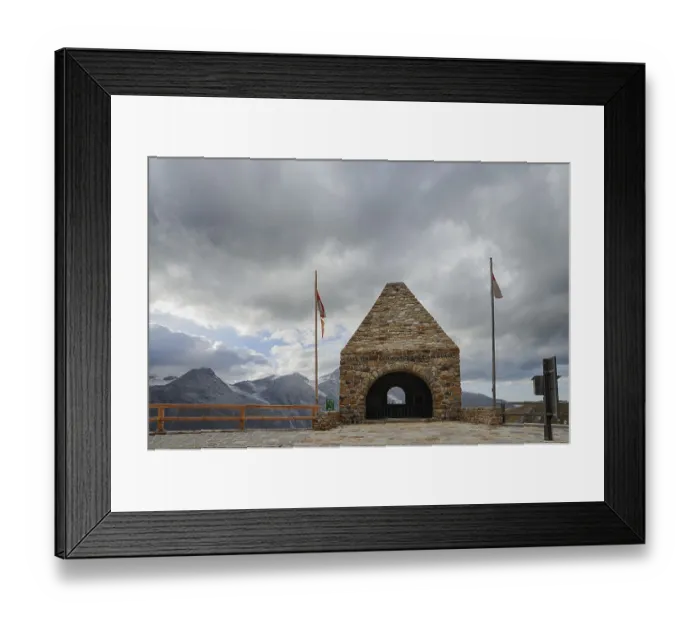 Framed Print : Memorial at Fuscher Toerl, Grossglockner High Alpine Road