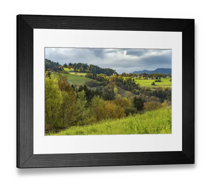 Framed Print : Landscape near St. Konstantin, Fie allo Sciliar