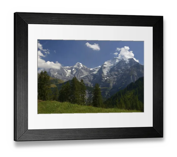 Framed Print : View of the Eiger, Moench and Jungfrau