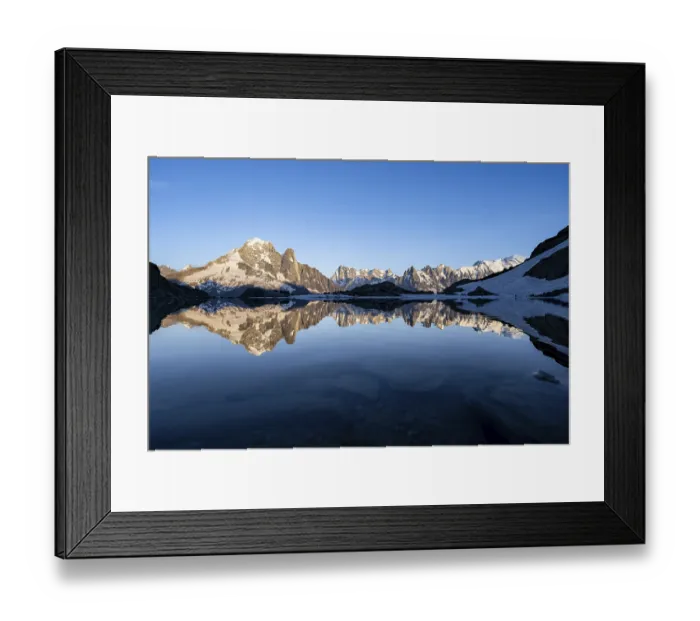 Framed Print : Mountain landscape in the evening light Framed Print : Mountain landscape in the evening light
