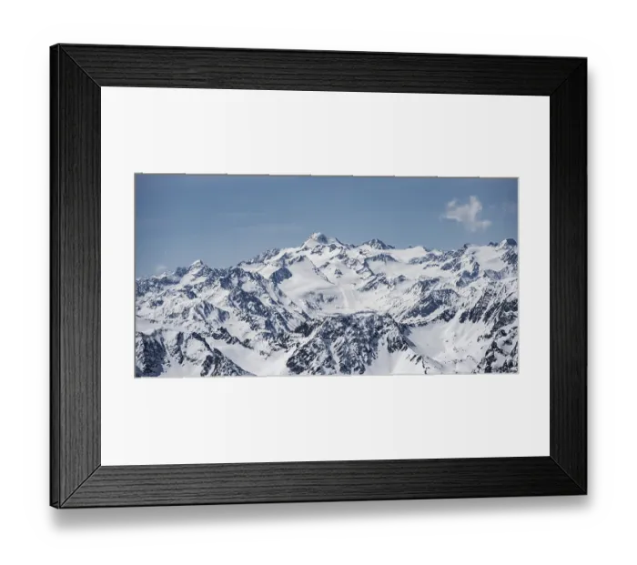 Framed Print : Mountains in winter, Stubai Alps