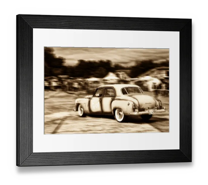 Framed Print : Chrysler classic car, Roadie Show