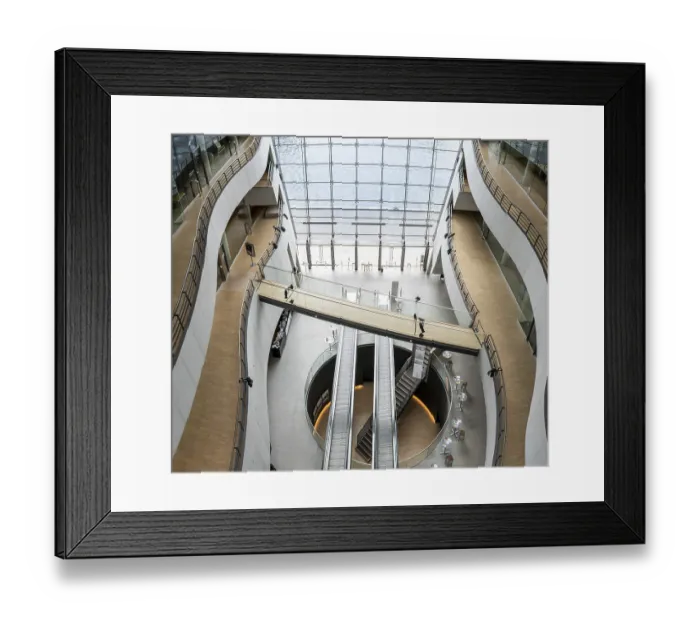 Framed Print : Modern extension black diamond Framed Print : Modern extension black diamond
