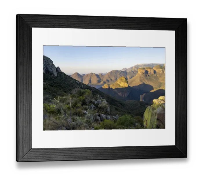 Framed Print : Sunset at Blyde River Canyon with Three Rondawels peak Framed Print : Sunset at Blyde River Canyon with Three Rondawels peak