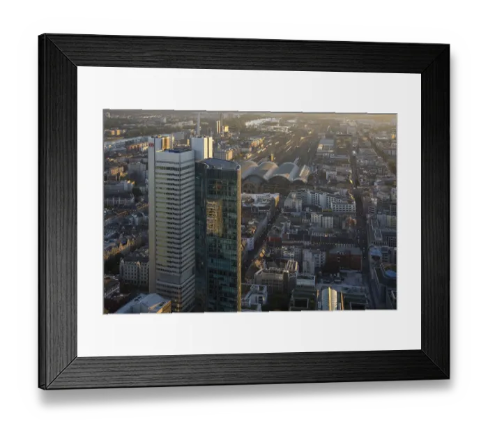 Framed Print : Silberturm skyscraper, view from the Main Tower