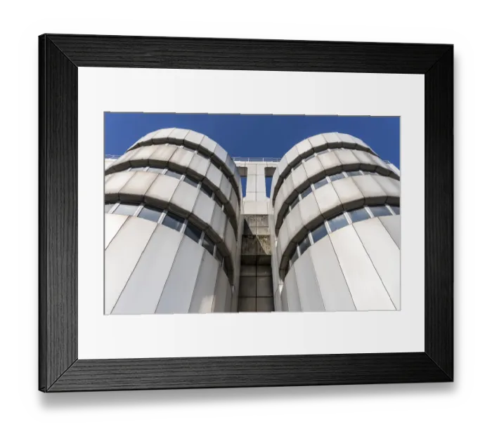 Framed Print : Detail photo ICC, vacant International Congress Centre in Berlin Charlottenburg
