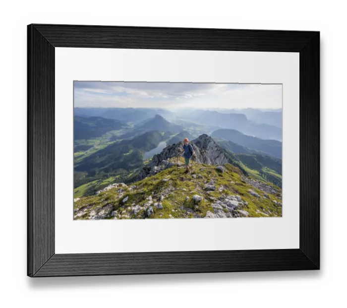 Framed Print : Mountaineers at the summit of the Scheffauer Framed Print : Mountaineers at the summit of the Scheffauer