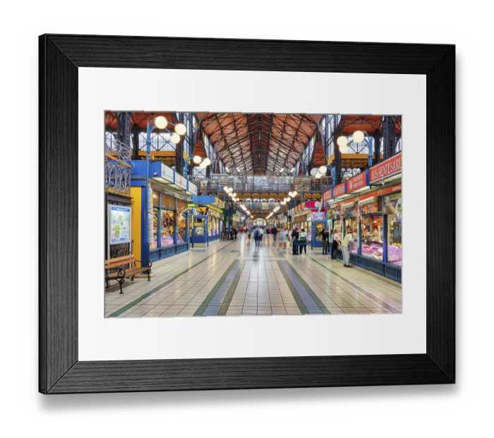 Framed Print : Great Market Hall, neo-Gothic, Budapest